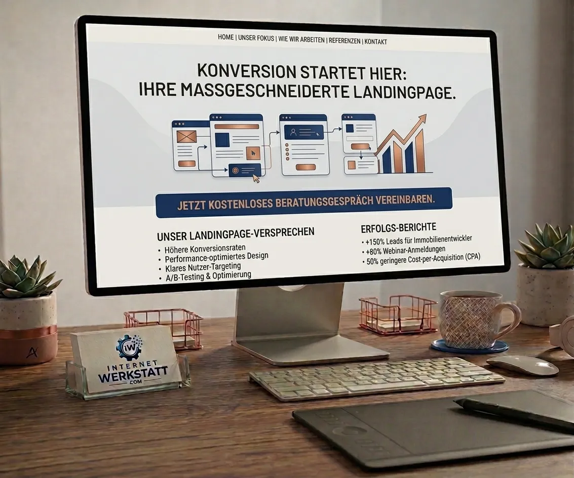 Landingpages - klar aufgebaut, direkt verständlich