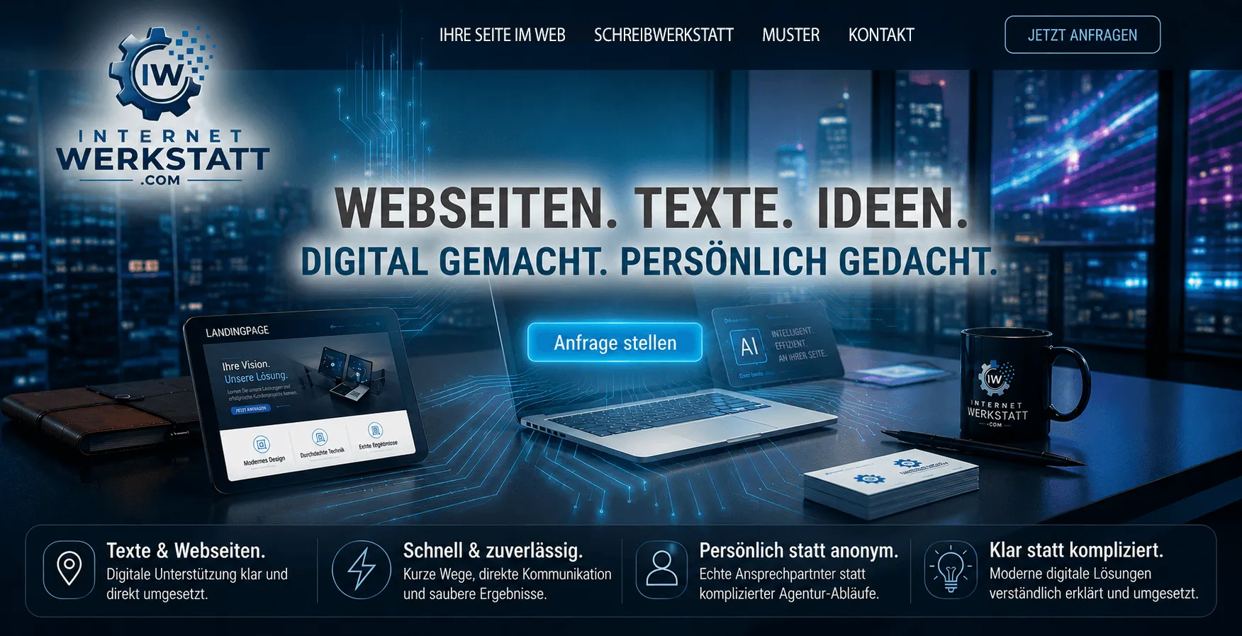 Internetwerkstatt – Webseiten, Texte und digitale Lösungen
