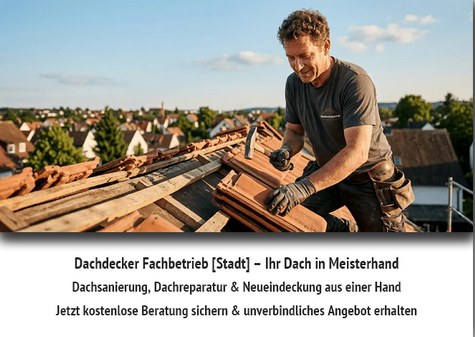 Muster Landingpage Dachdecker