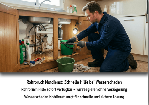 Muster Landingpage Rohrbruch Notdienst